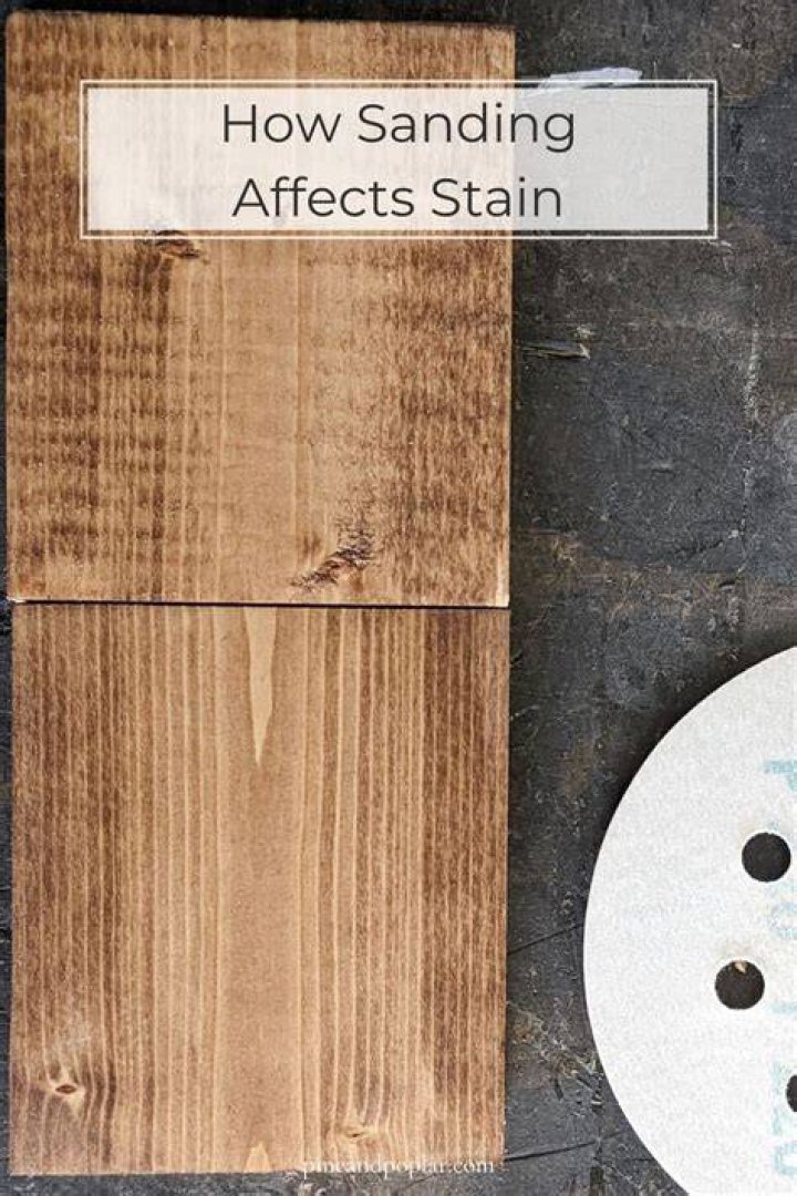 Can you over sand wood before staining?