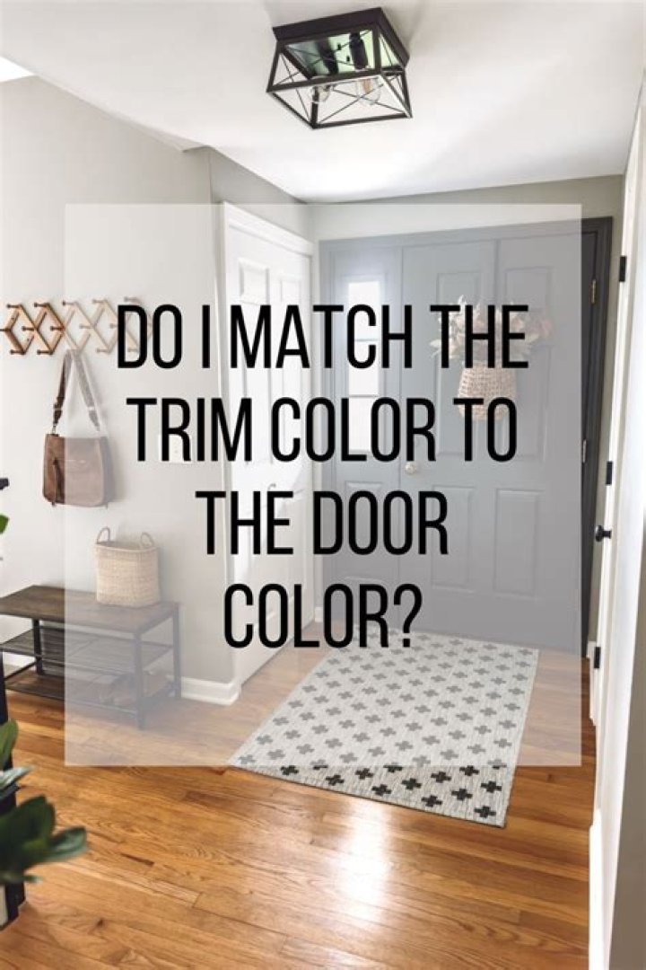 Do you paint the door jamb the same color as the door?