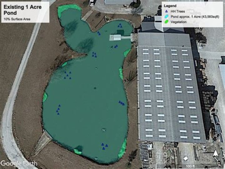 How big can a bass get in a 1 acre pond?