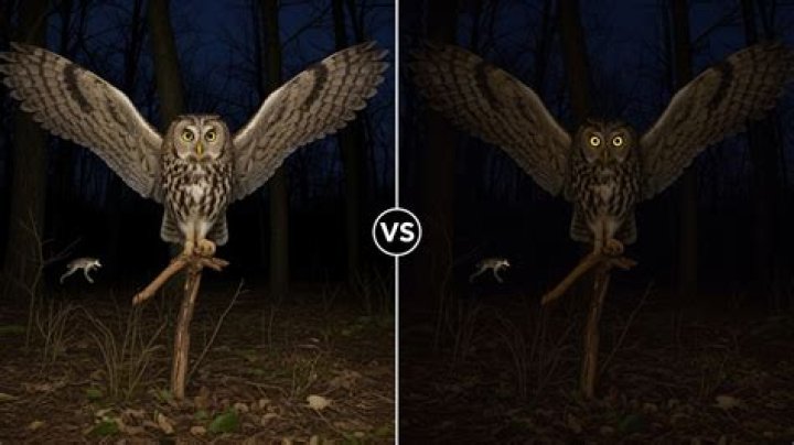 What colors do owls see?