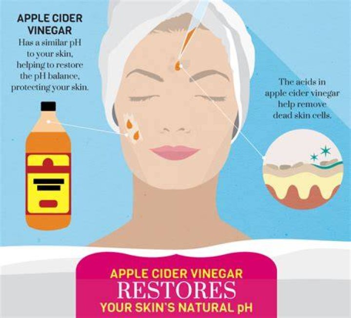 What does apple cider vinegar do to your face?