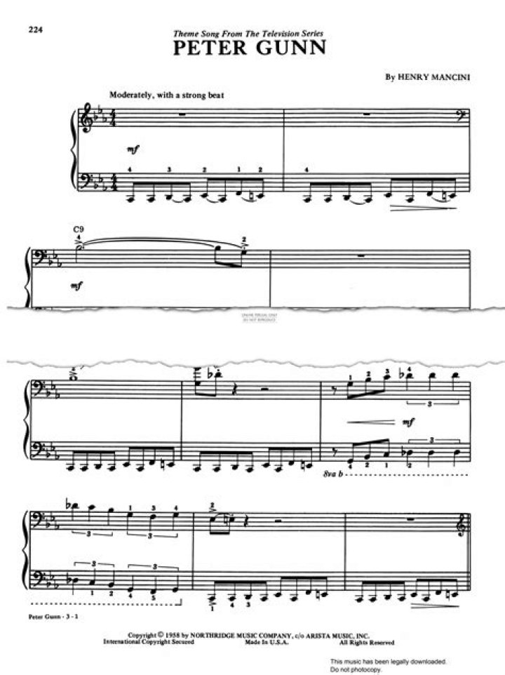 Who wrote Peter Gunn theme song?